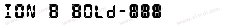 ION B Bold字体转换
